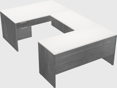 U-shaped desk