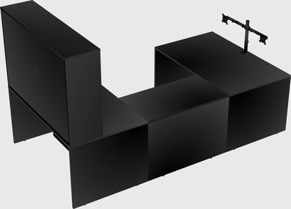 U-shaped desk