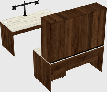 U-shaped desk