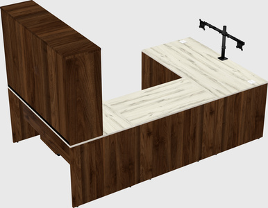 U-shaped desk