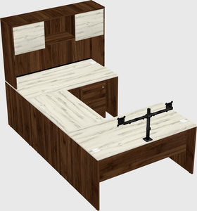 U-shaped desk
