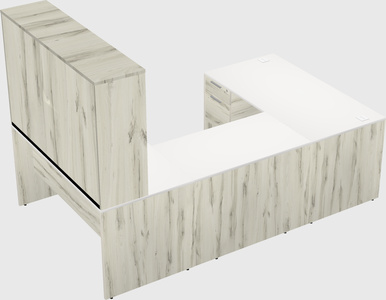 U-shaped desk