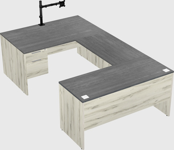 U-shaped desk