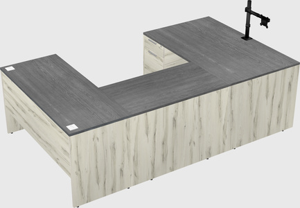 U-shaped desk