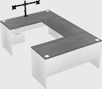 U-shaped desk