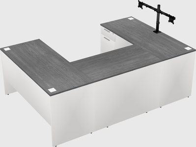 U-shaped desk
