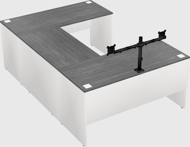 U-shaped desk