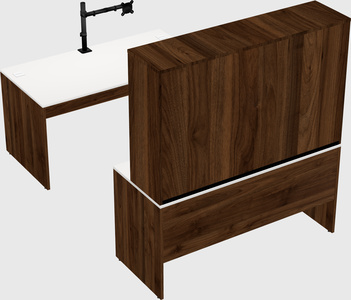 U-shaped desk