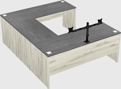 U-shaped desk