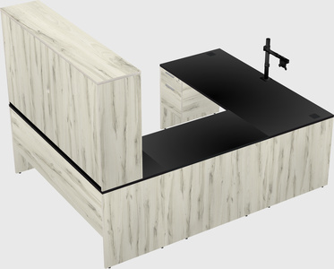 U-shaped desk