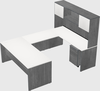 U-shaped desk