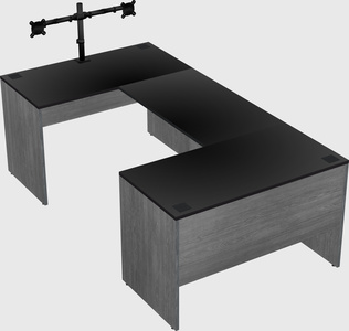 U-shaped desk
