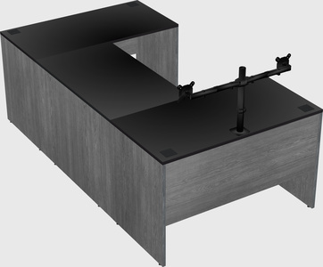 U-shaped desk