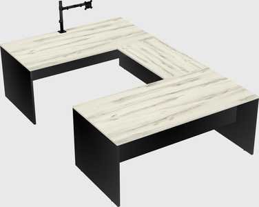 U-shaped desk