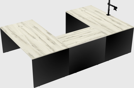 U-shaped desk