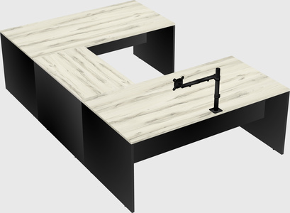 U-shaped desk