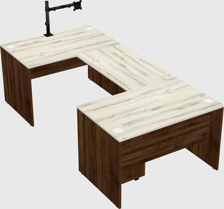 U-shaped desk
