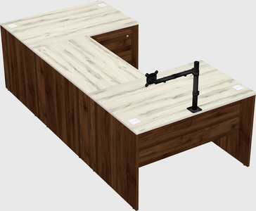 U-shaped desk