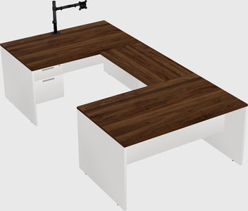 U-shaped desk