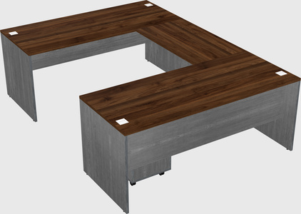 U-shaped desk