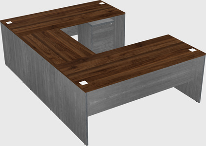 U-shaped desk