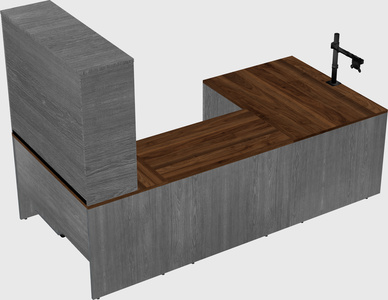 U-shaped desk