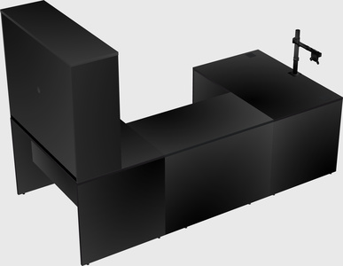 U-shaped desk