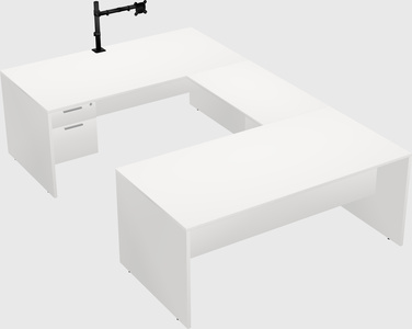 U-shaped desk