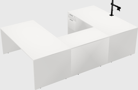 U-shaped desk