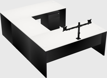 U-shaped desk