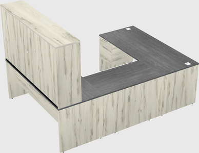 U-shaped desk