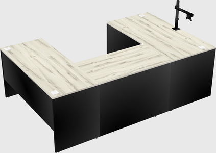 U-shaped desk
