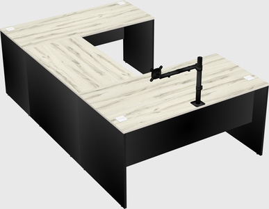 U-shaped desk