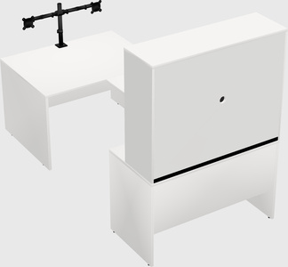 U-shaped desk