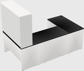 U-shaped desk