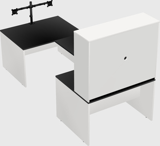 U-shaped desk
