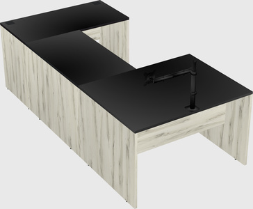 U-shaped desk