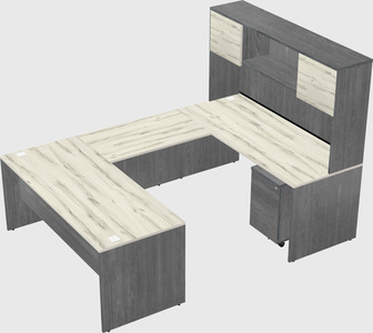 U-shaped desk