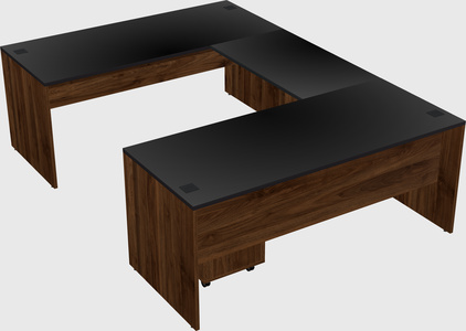 U-shaped desk