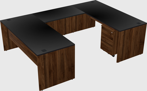U-shaped desk