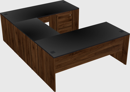 U-shaped desk