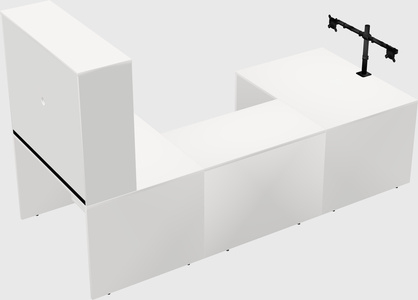 U-shaped desk