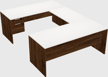 U-shaped desk