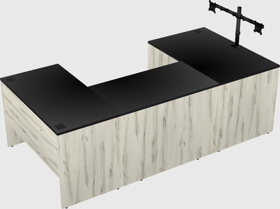 U-shaped desk