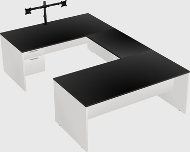 U-shaped desk
