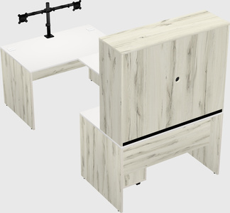 U-shaped desk