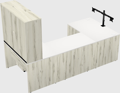 U-shaped desk