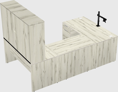 U-shaped desk