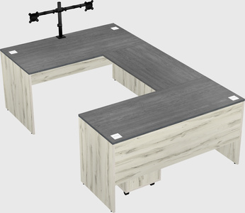 U-shaped desk