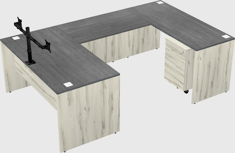 U-shaped desk